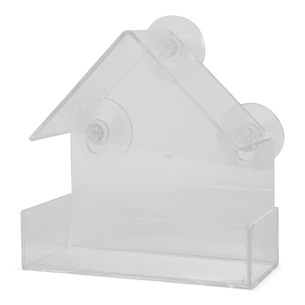 Transparant vogelvoederhuisje