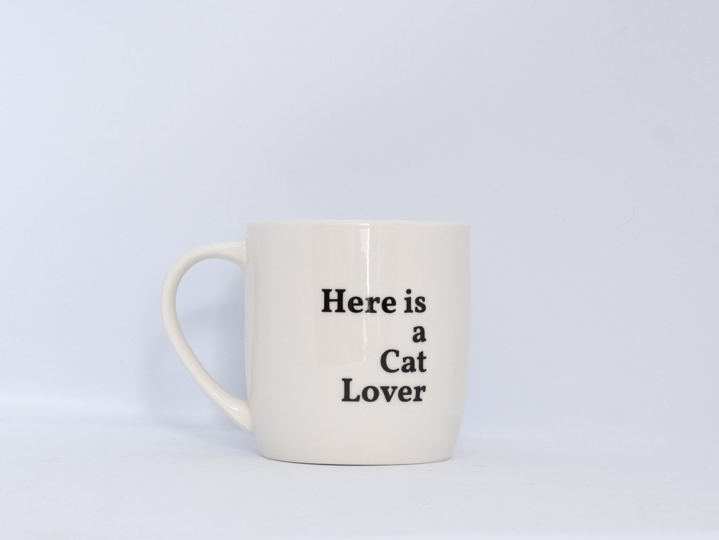 Tas/mok met quote 'here is a cat lover'