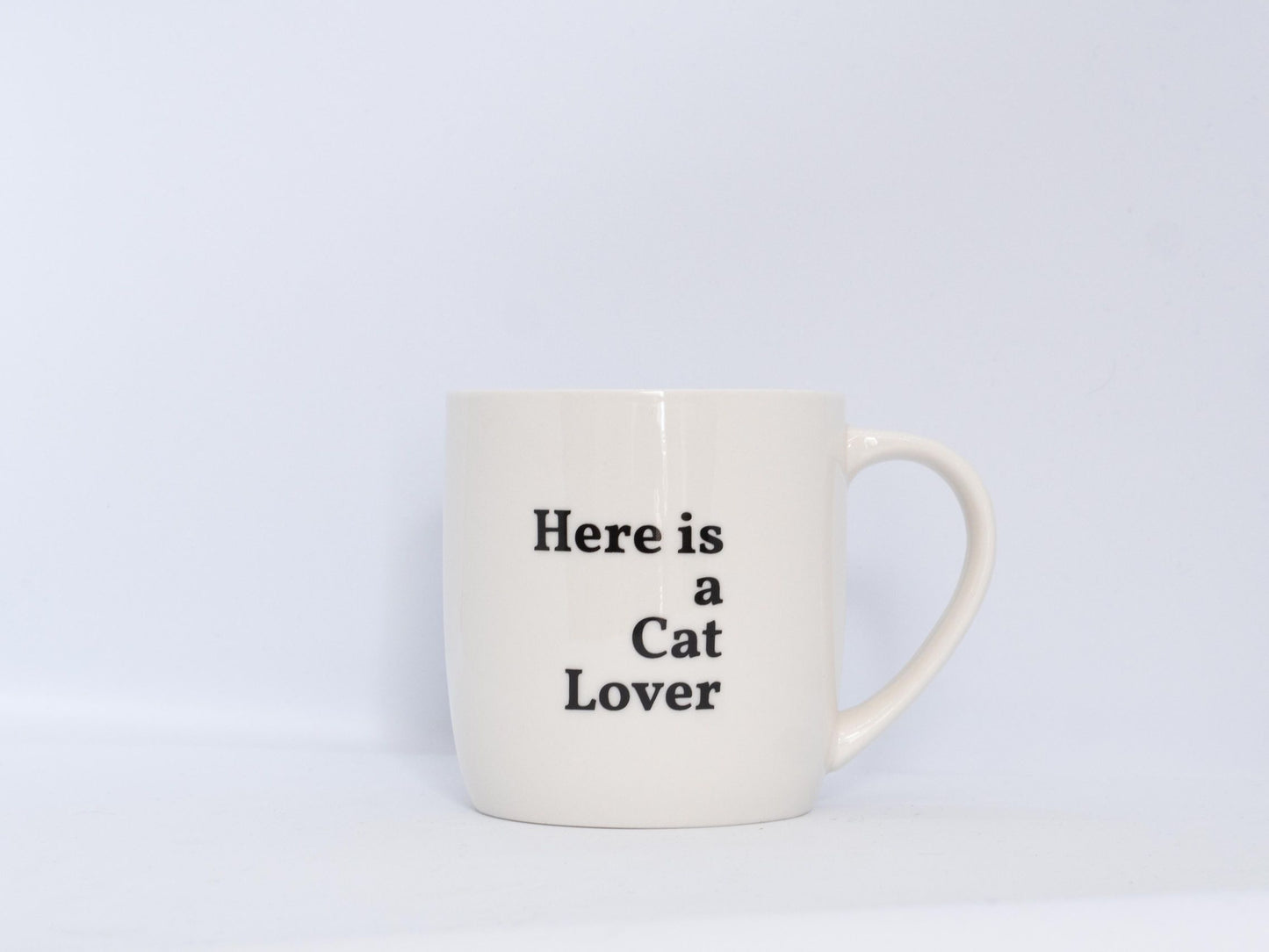 Tas/mok met quote 'here is a cat lover'