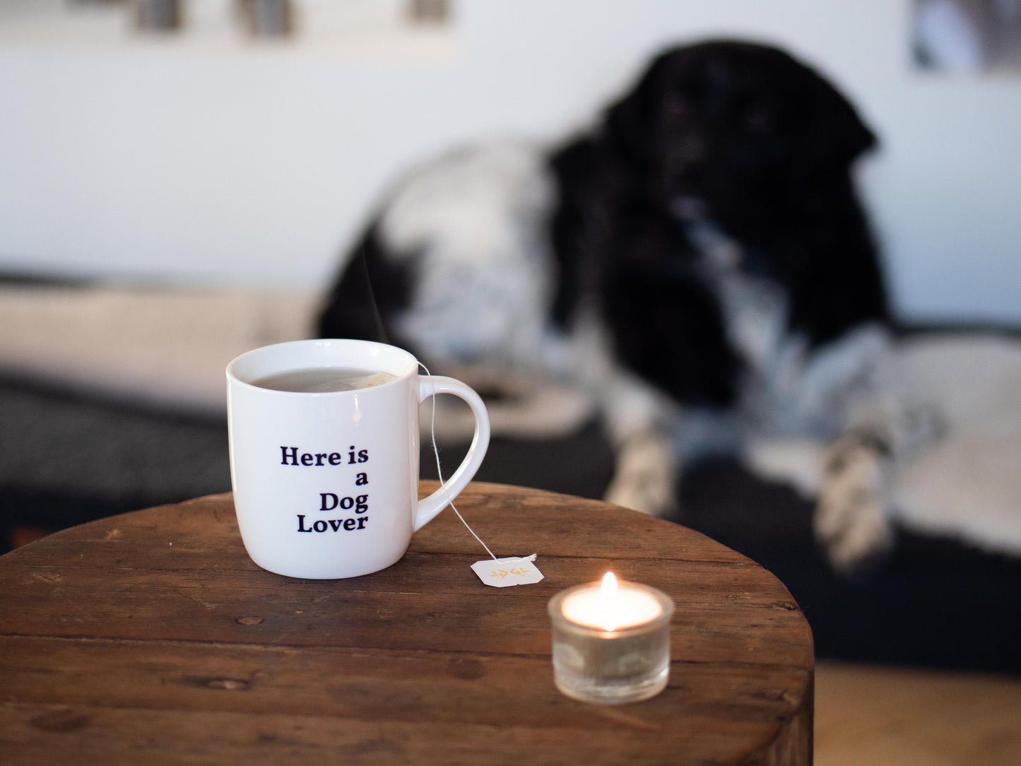 Tas/mok met quote 'here is a dog lover'