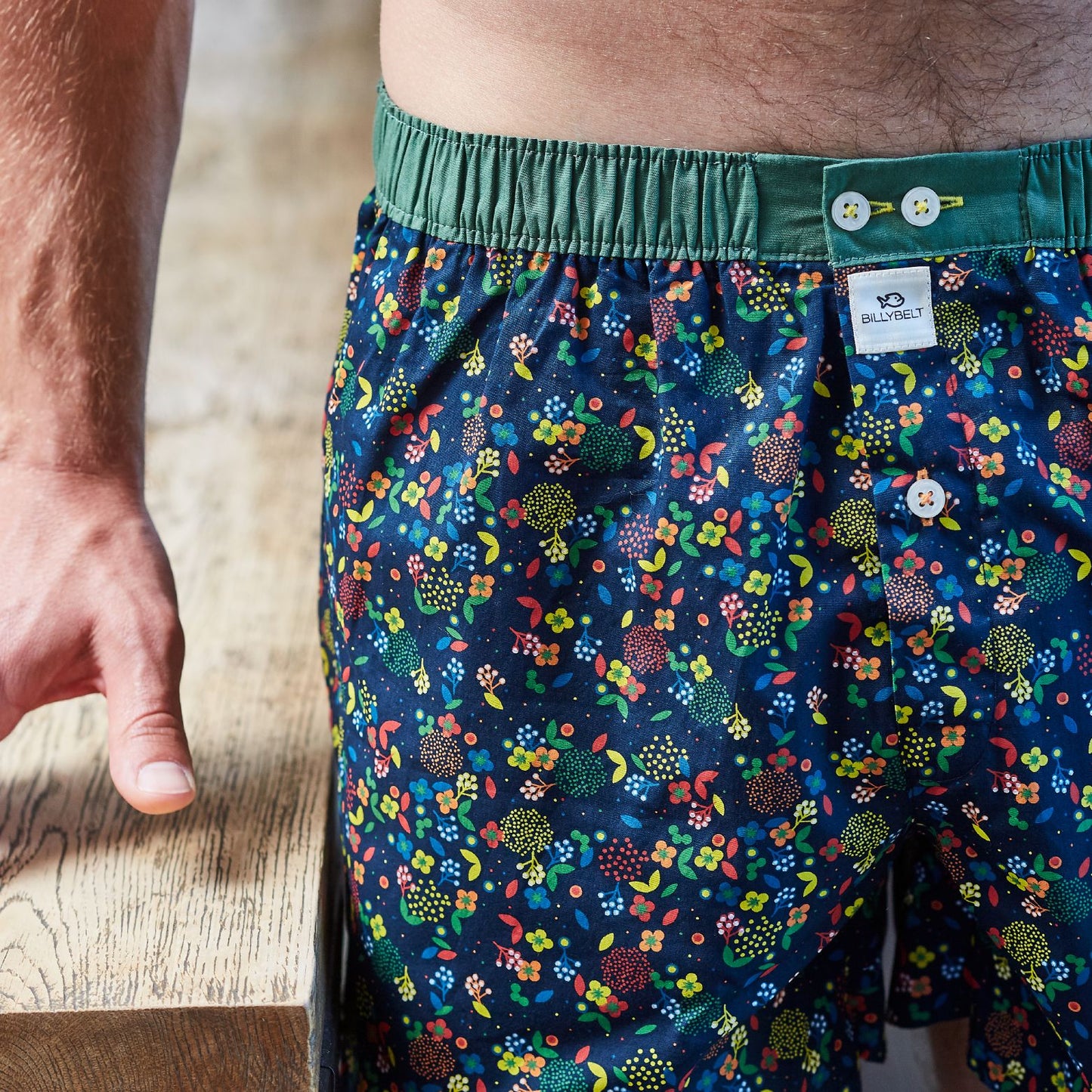 Boxershort (los model) Flores in biologisch katoen