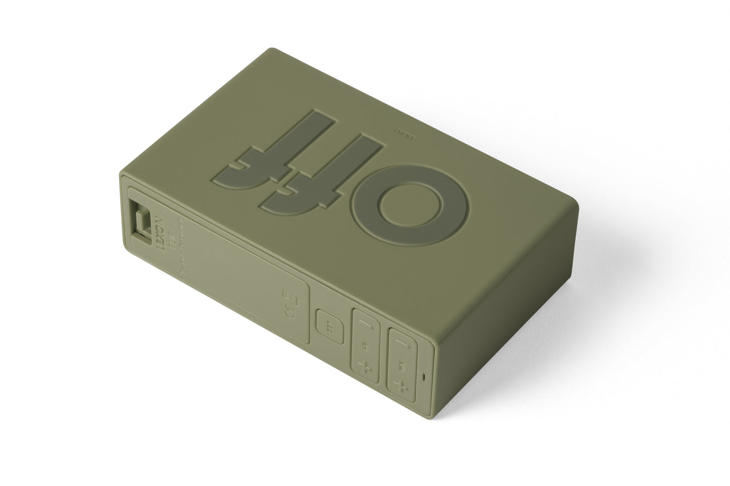Flip omkeerbare wekkerradio I Khaki