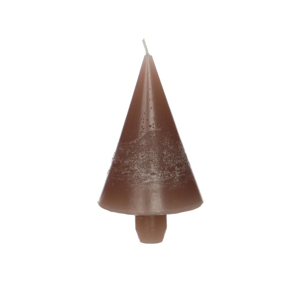 Kaars taupe kerstboom