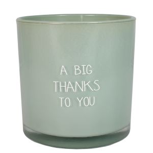 Geurkaars sojawas "A big thanks to you"