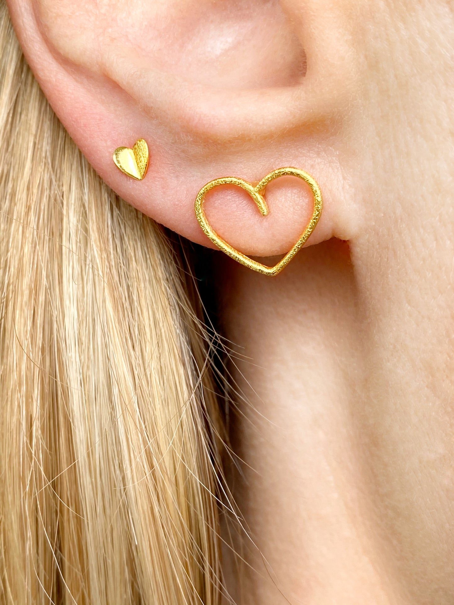 LULU - Oorbel Heart wings I Goud