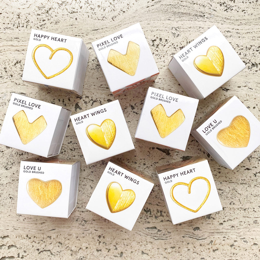 LULU - Oorbel Heart wings I Goud