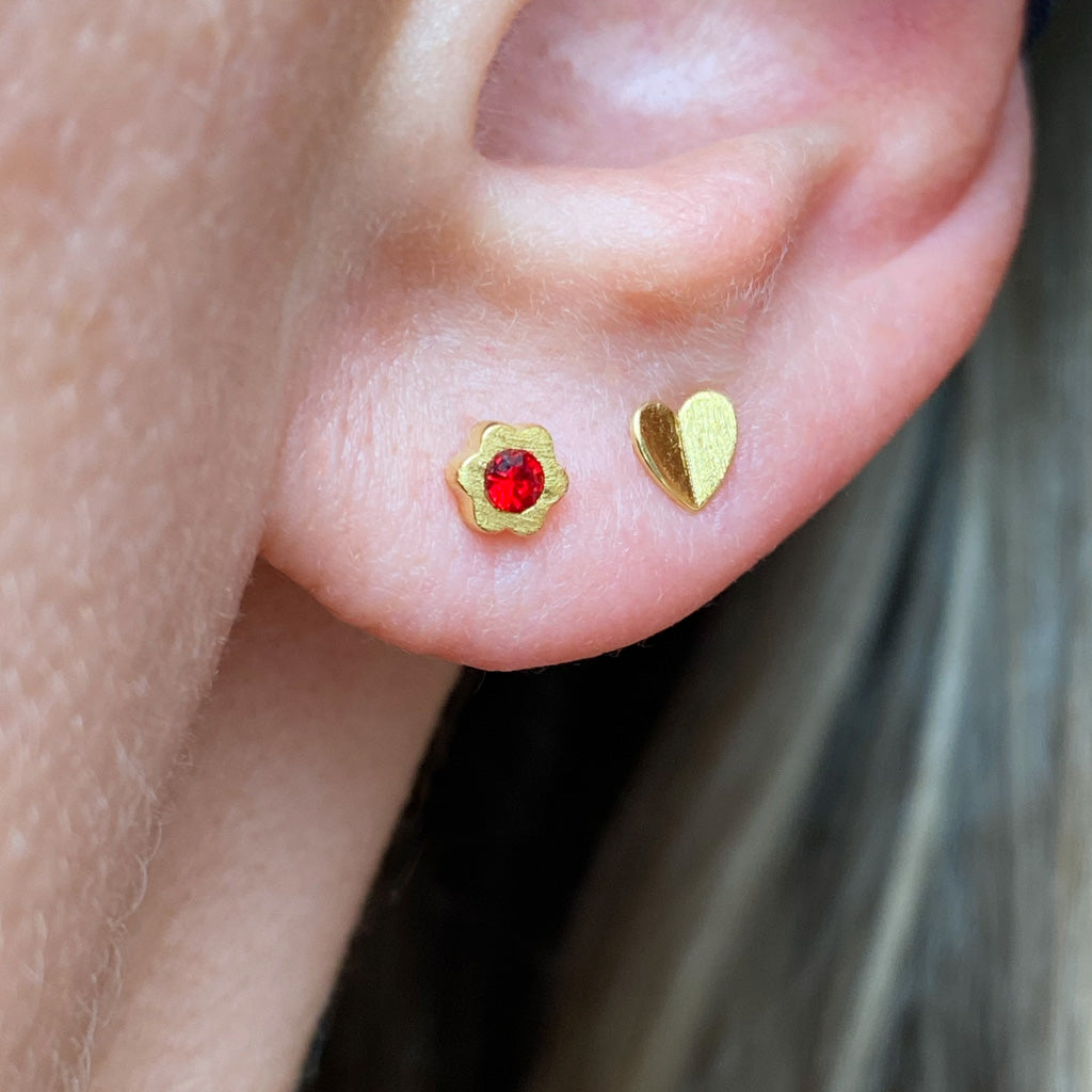 LULU - Oorbel Heart wings I Goud