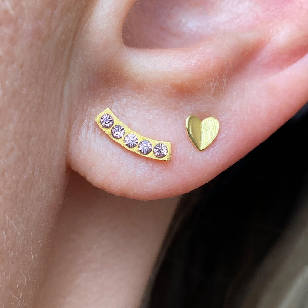 LULU - Oorbel Heart wings I Goud