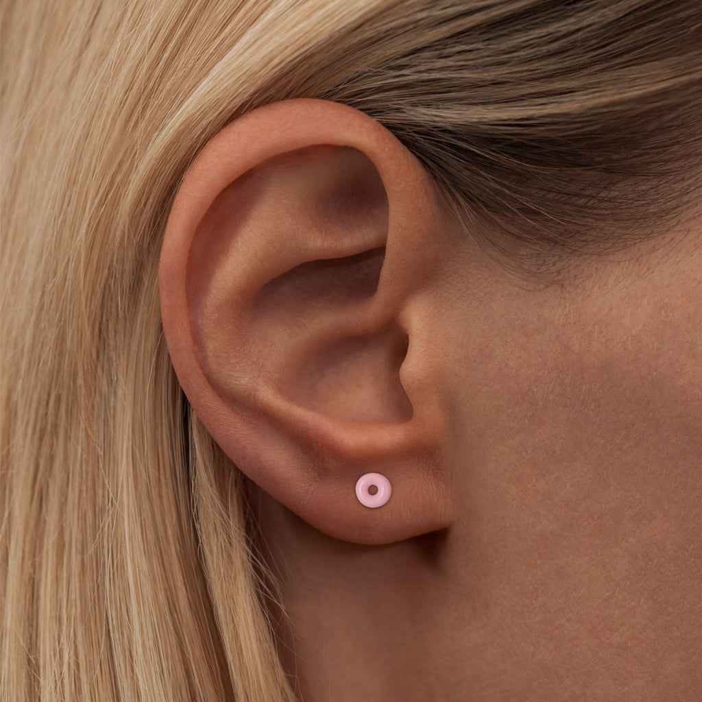LULU - Oorbel Donut Light Pink