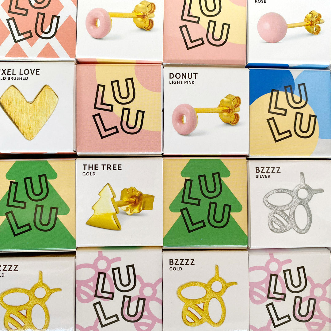 LULU - Oorbel Donut Light Pink