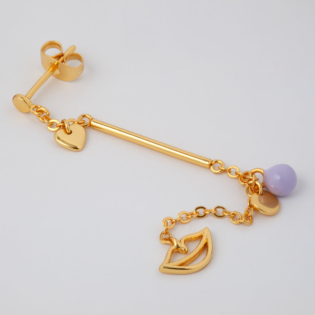 LULU - Oorbel Topping long slim Secret