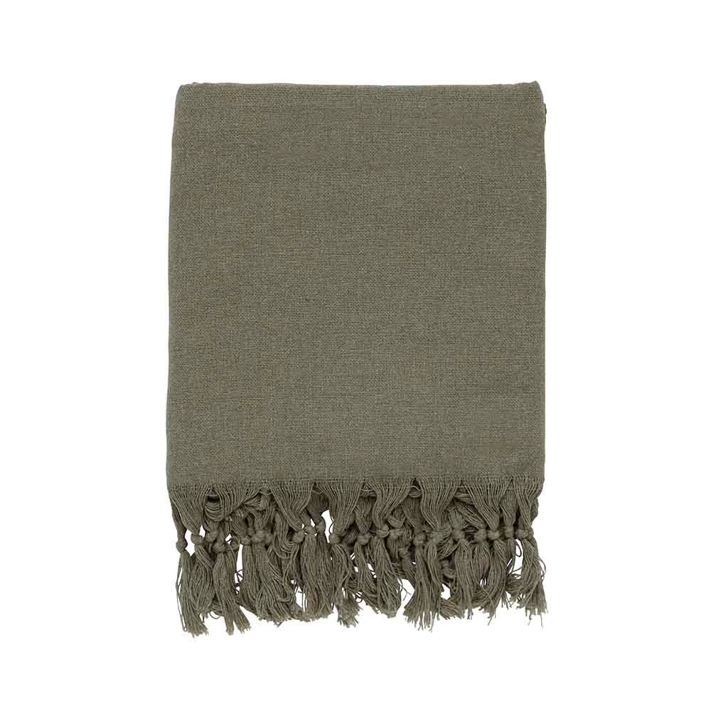 Original Home doek van gercycleerd garen - groen