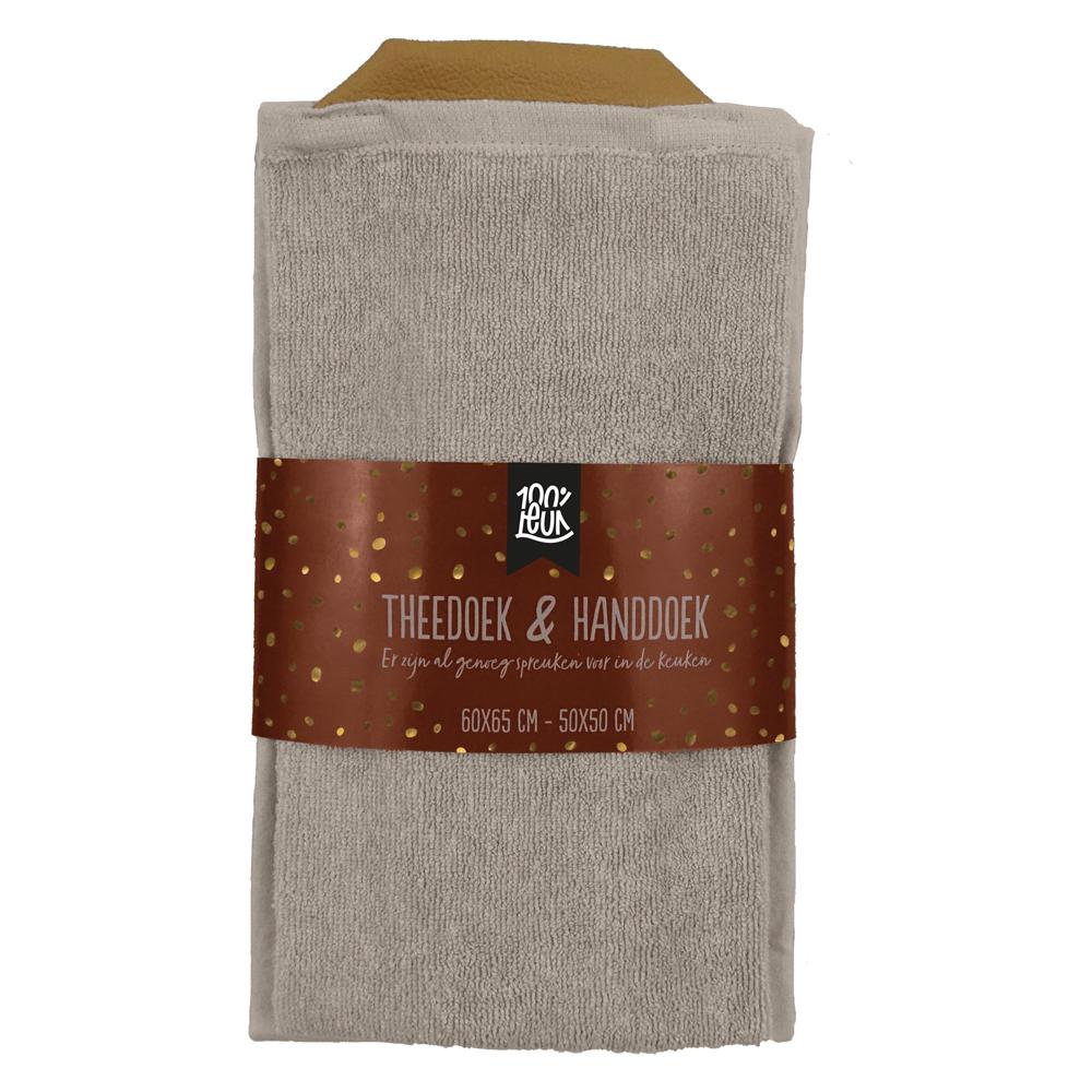 Geschenkset thee- en keukenhanddoek