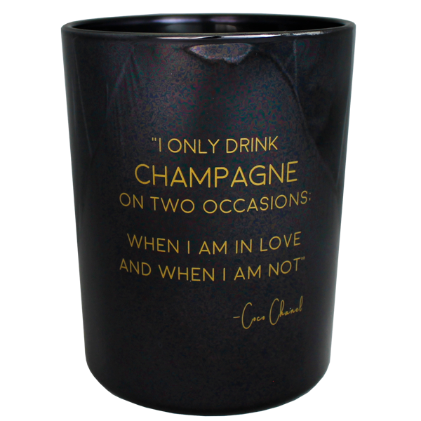 Geurkaars "I only drink champagne"