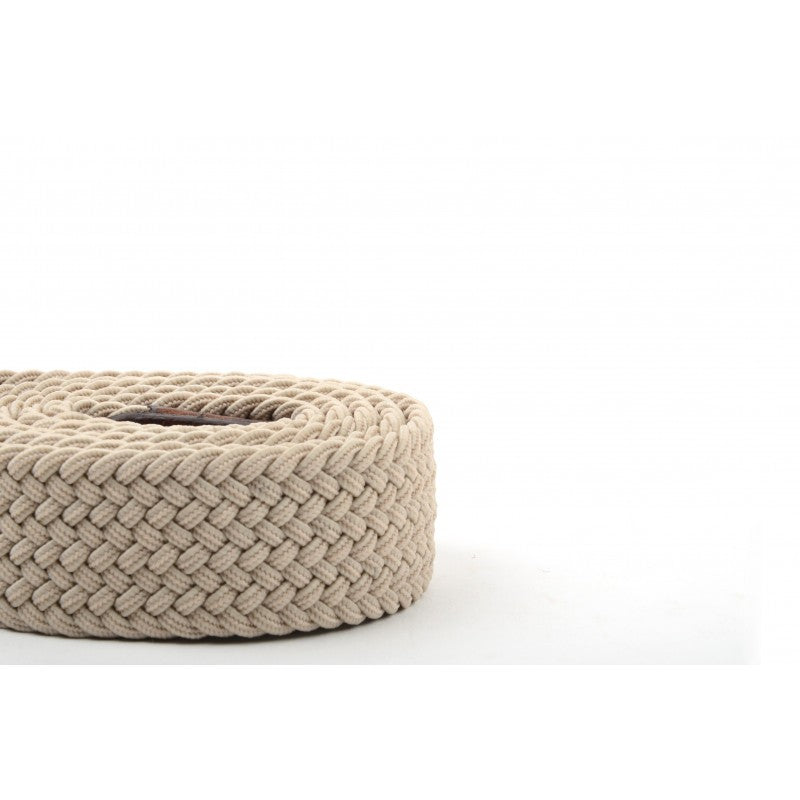 Gevlochten riem Beige Sable