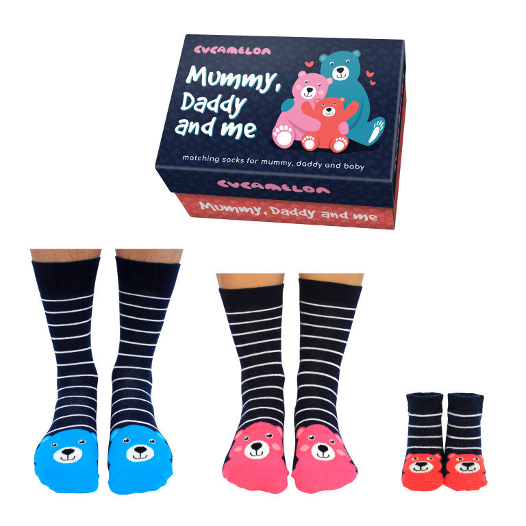 Gezinspakket sokken voor mama, papa & baby