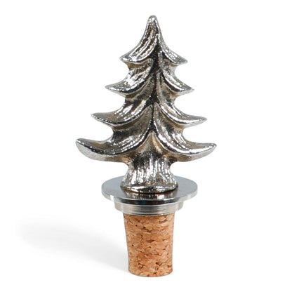 Flessenstop kerstboom I Zilver