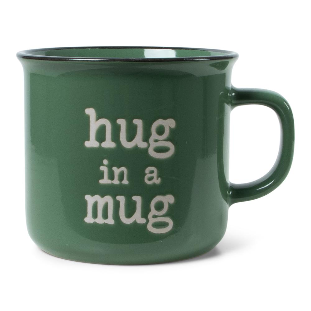 Tas met quote 'Hug in mug'