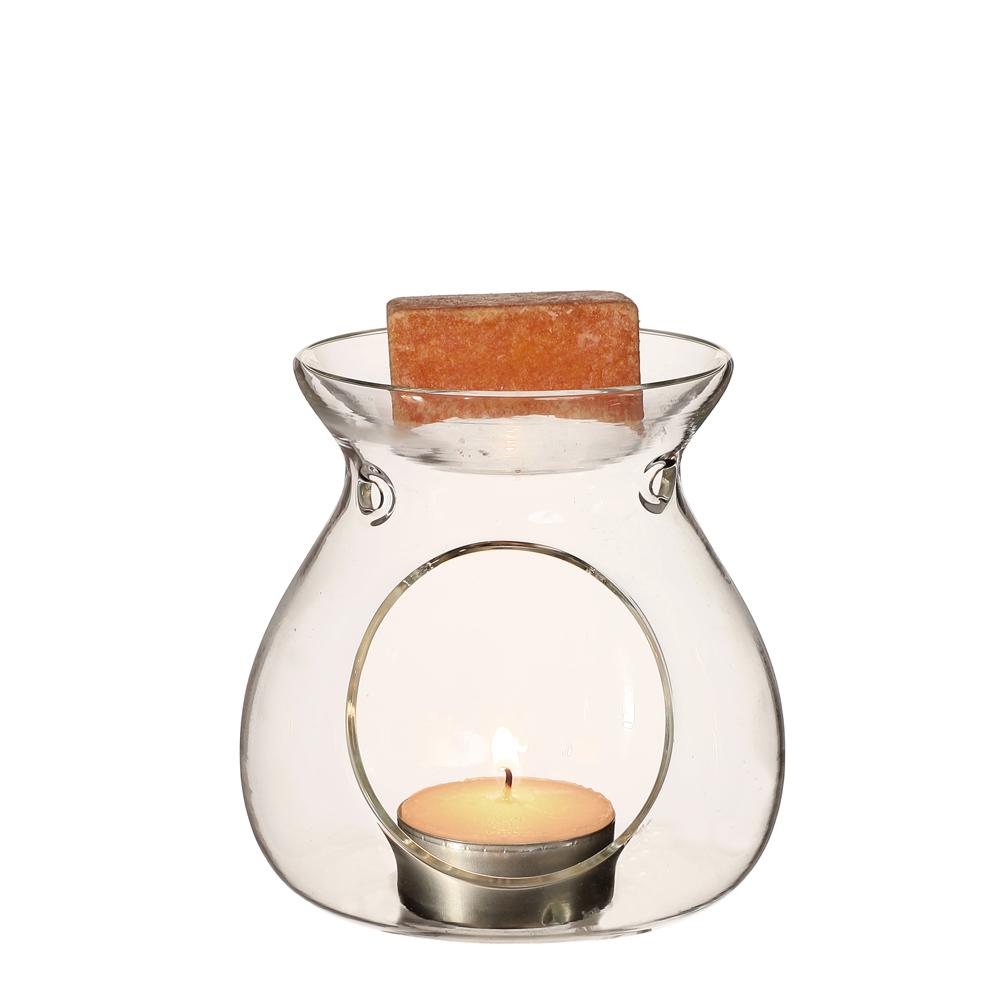 Glazen parfumbrander voor geurblokjes