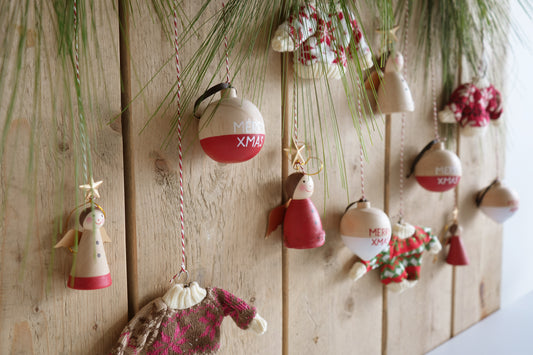 Kerstdeco I Hanger houten engel