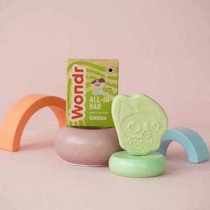 WONDR I All-In-1 Bar - Hair & Body kids| Apple Splash