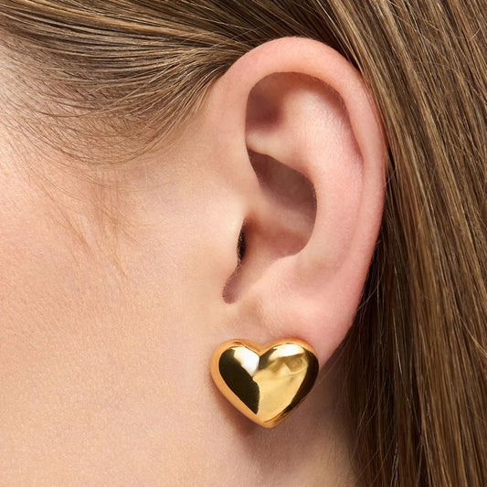 LULU -  Oorbel Bubble Heart | goud