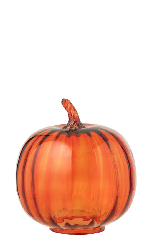 Donkeroranje glazen pompoen