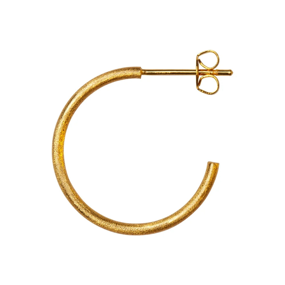 LULU - Oorbel Hoops M |Goud