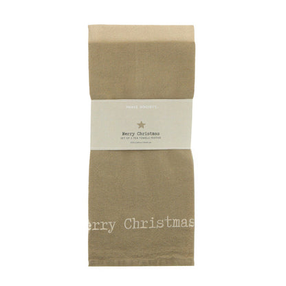 Set van 2 handdoeken | Merry Xmas