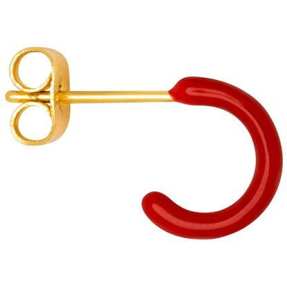 LULU - Oorbel Color Hoop Passion Red