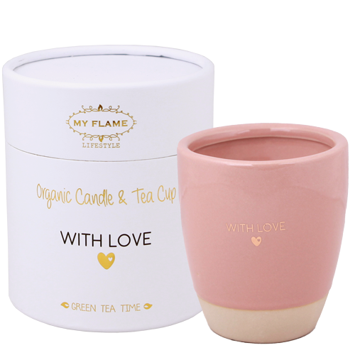 Geurkaars in theemok | With love