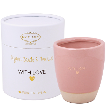 Geurkaars in theemok | With love