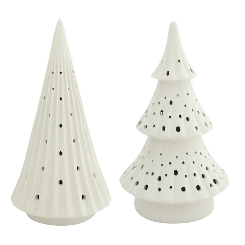 Kerstboom met LED-verlichting | Wit