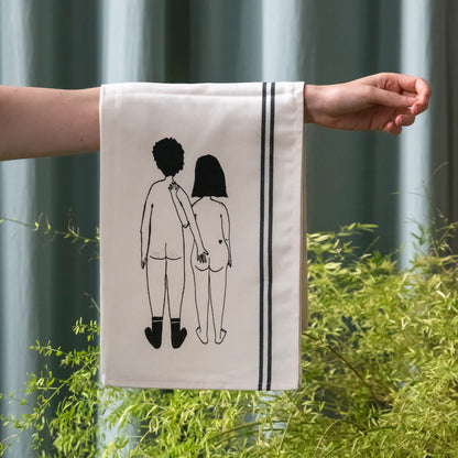 Keukenhanddoek | Naked couple