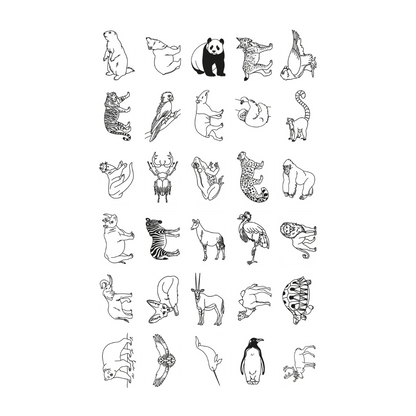 Kidydraw-mini Tekenblok | Dieren over de hele wereld