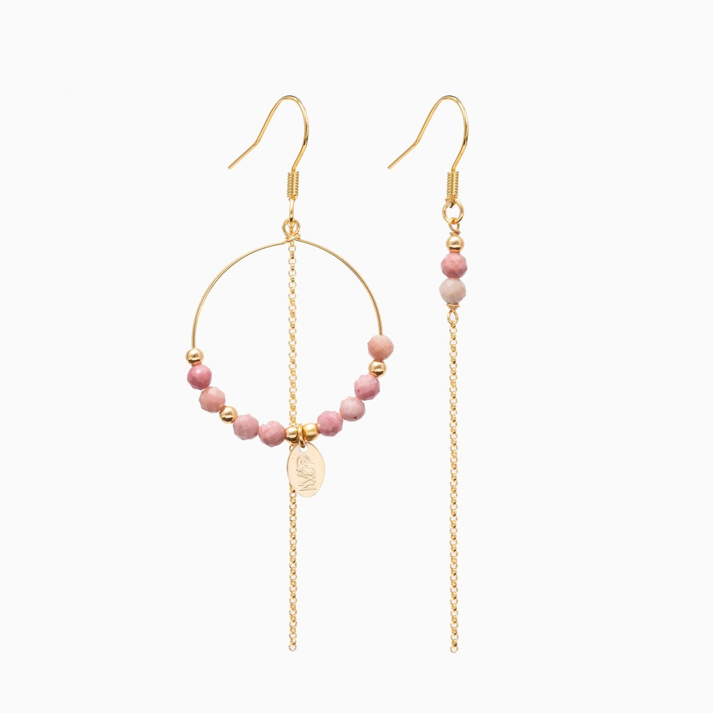 MP Oorbellen | Gold Pink