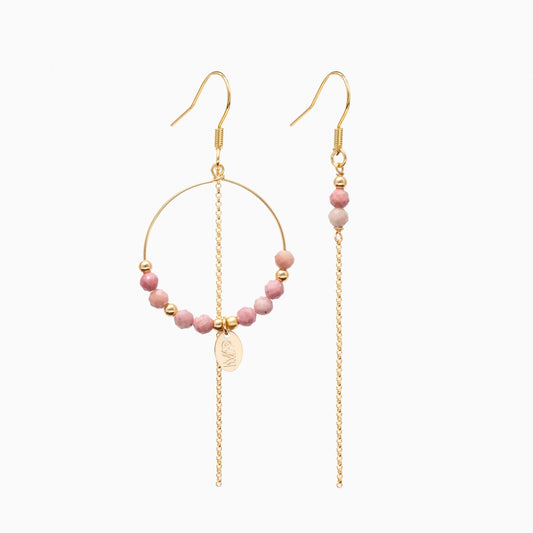 MP Oorbellen | Gold Pink