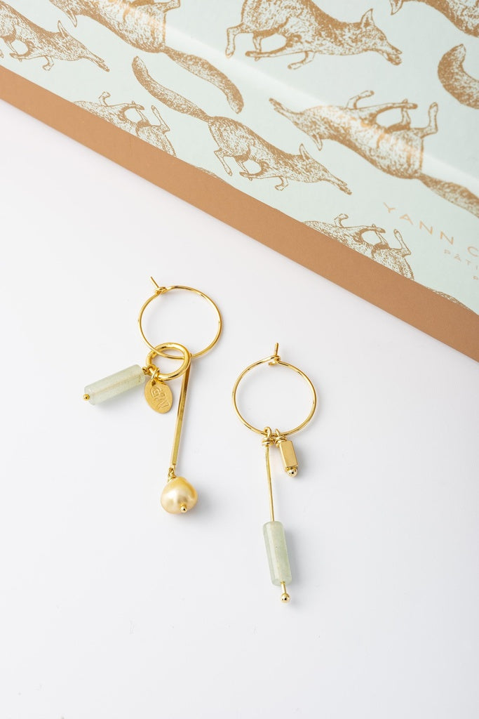 MP Oorbellen | VERNY Gold Green