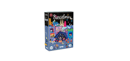 Londji - Dubbelzijdige puzzel Night & day in Barcelona (3-8j)