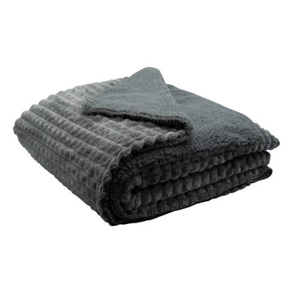 Plaid donkergrijs