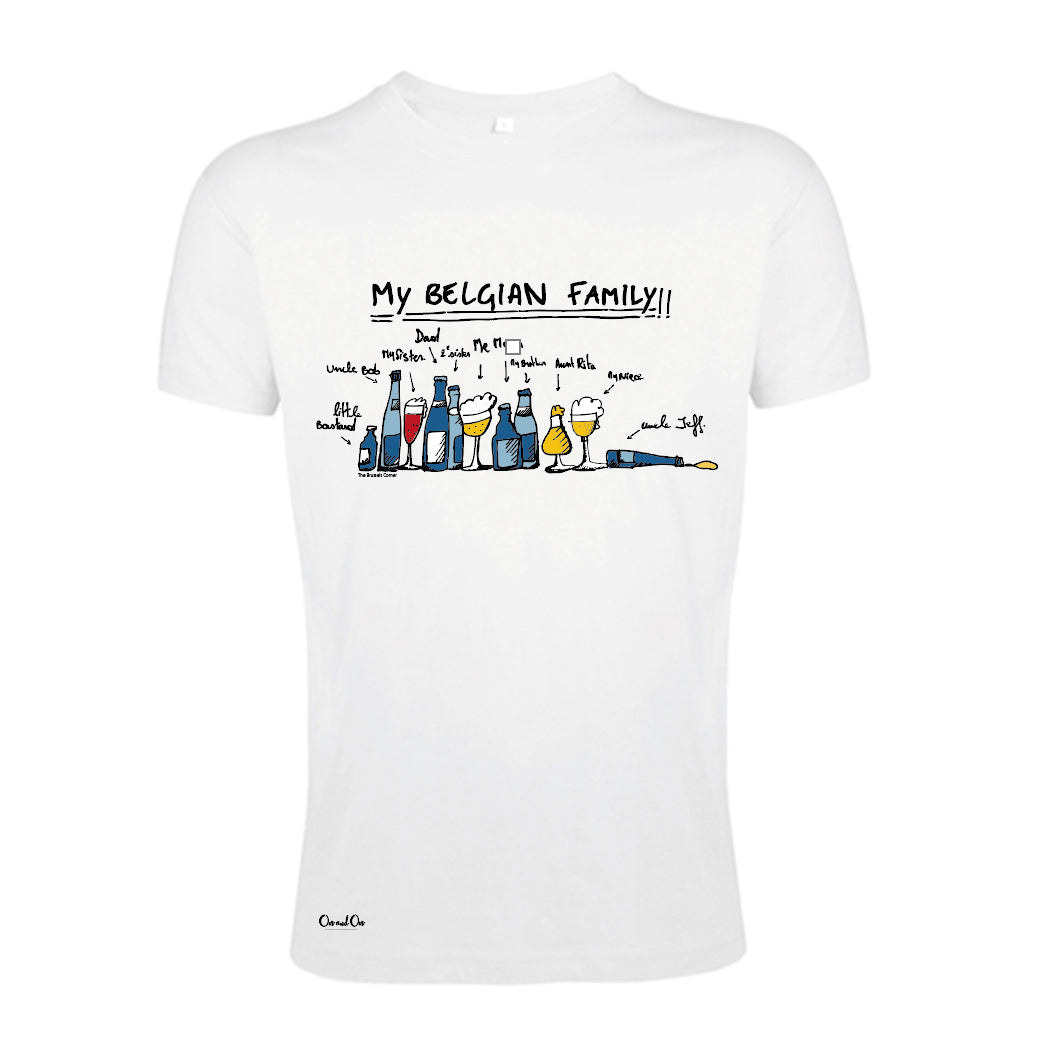 T-Shirt "My Belgian Family" wit