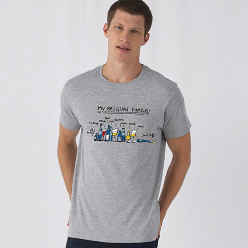 T-Shirt "My Belgian Family" lichtblauw