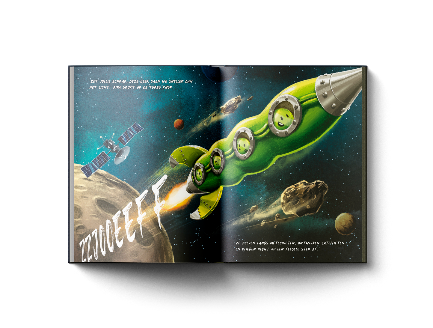 Prentenboek Erwtjes in de ruimte