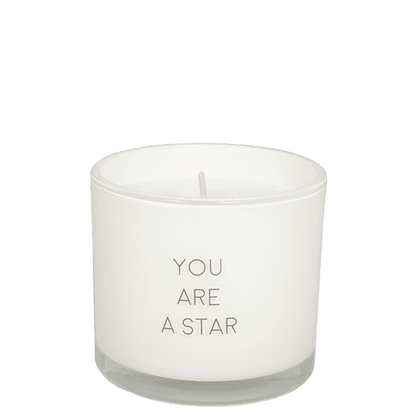 Geurkaars met armband "You are a star"