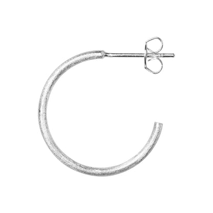 LULU - Oorbel Hoops M |Zilver