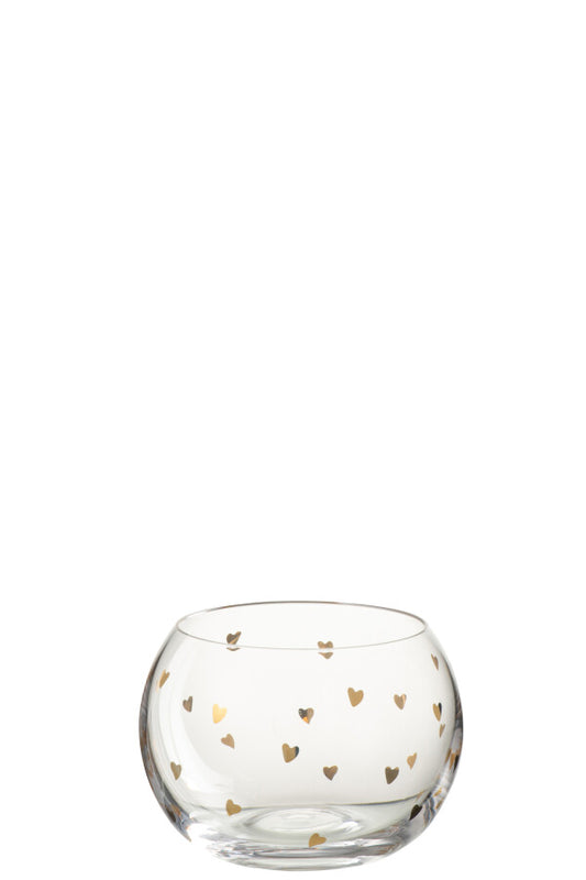 Aperoglas met hartjes