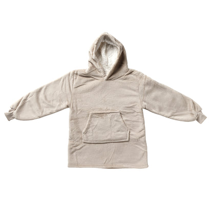 KIDS Taupe hoodie met kap