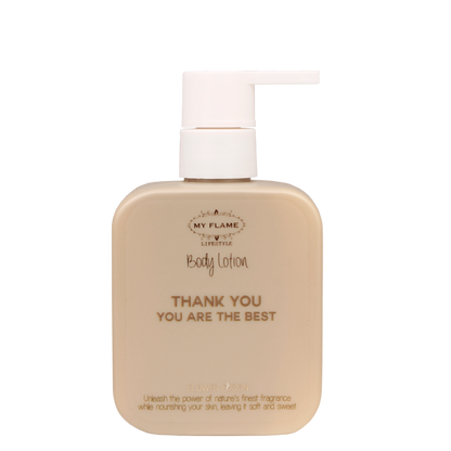 Bodylotion met pompje | Thank you! You are the best.