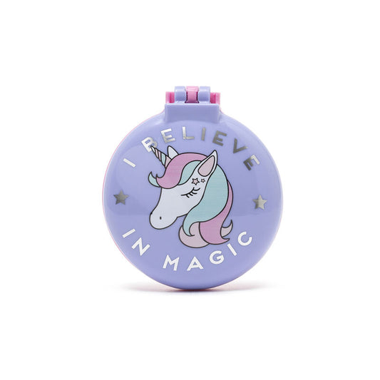 Haarborstel met spiegel - Unicorn