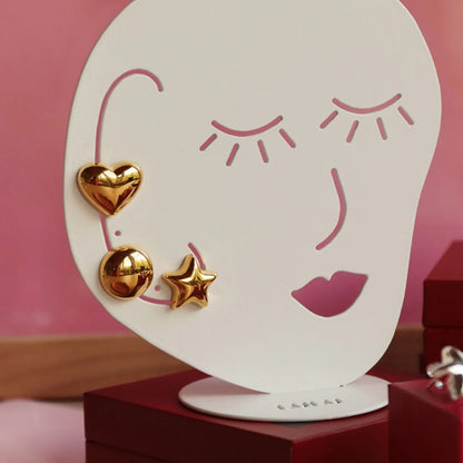LULU -  Oorbel Bubble Round | goud